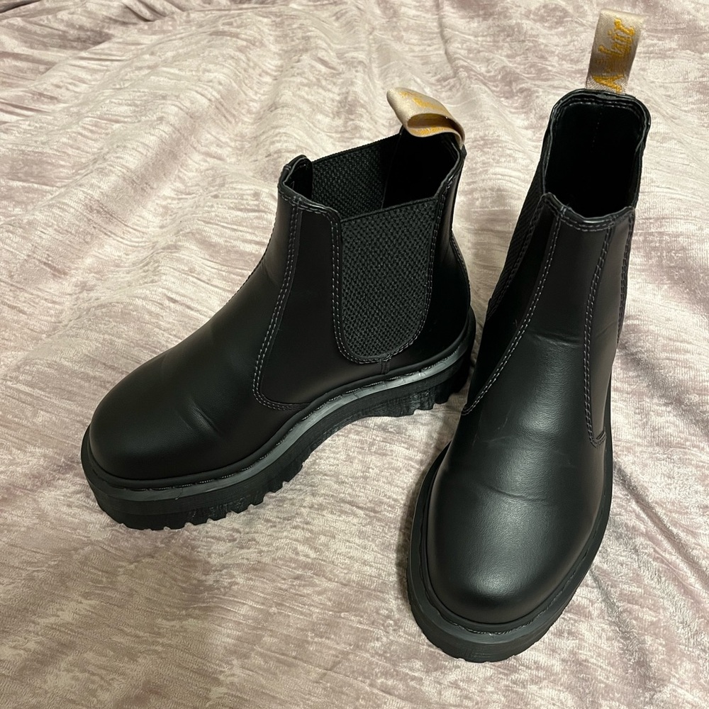 Doc Martens Vegan Leather Platform Chelsea Boots